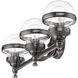 Oldwick 3 Light 24 inch Polished Black Chrome Vanity Sconce Wall Light