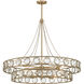 Cologne 12 Light 38 inch Opulent Gold Pendant Ceiling Light