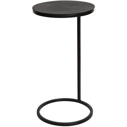 Brunei 24 X 13 inch Aged Black Iron and Plated Antique Bronze Accent Table