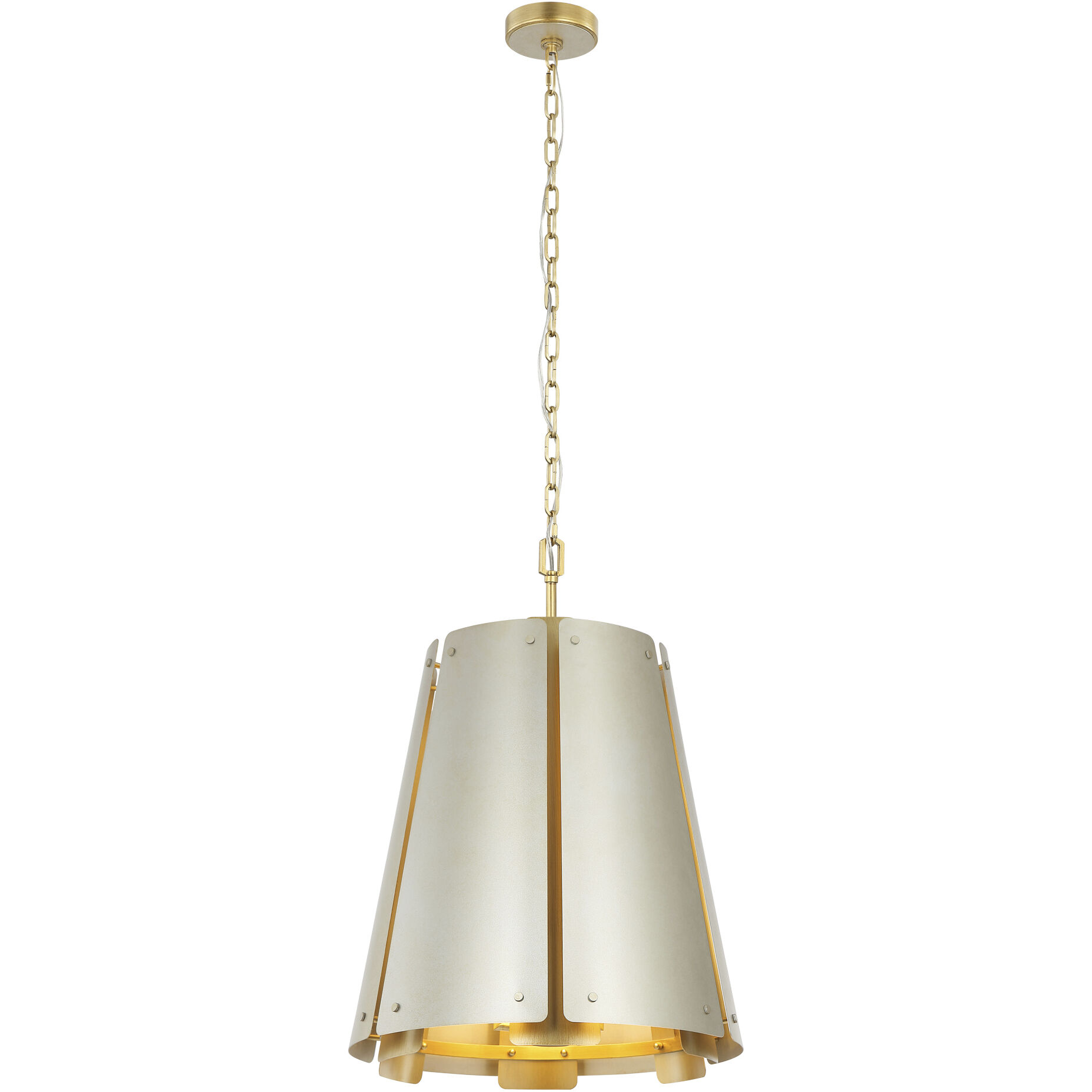 Peep Show 6 Light 16 inch Sunwashed Silver and Brushed Sienna Foyer Light Ceiling Light