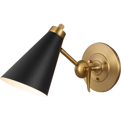 TOB by Thomas O'Brien Signoret 12.38 inch 25 watt Burnished Brass Task Sconce Wall Light