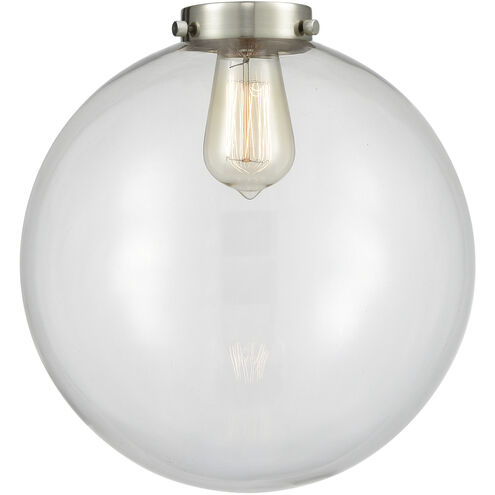 Franklin Restoration Beacon LED 12 inch Black Antique Brass Mini Pendant Ceiling Light in Clear, Franklin Restoration