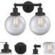 Beacon 2 Light 15.5 inch Matte Black Bath Vanity Light Wall Light