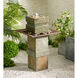 Pilaster Natural Slate And Copper Floor Fountain