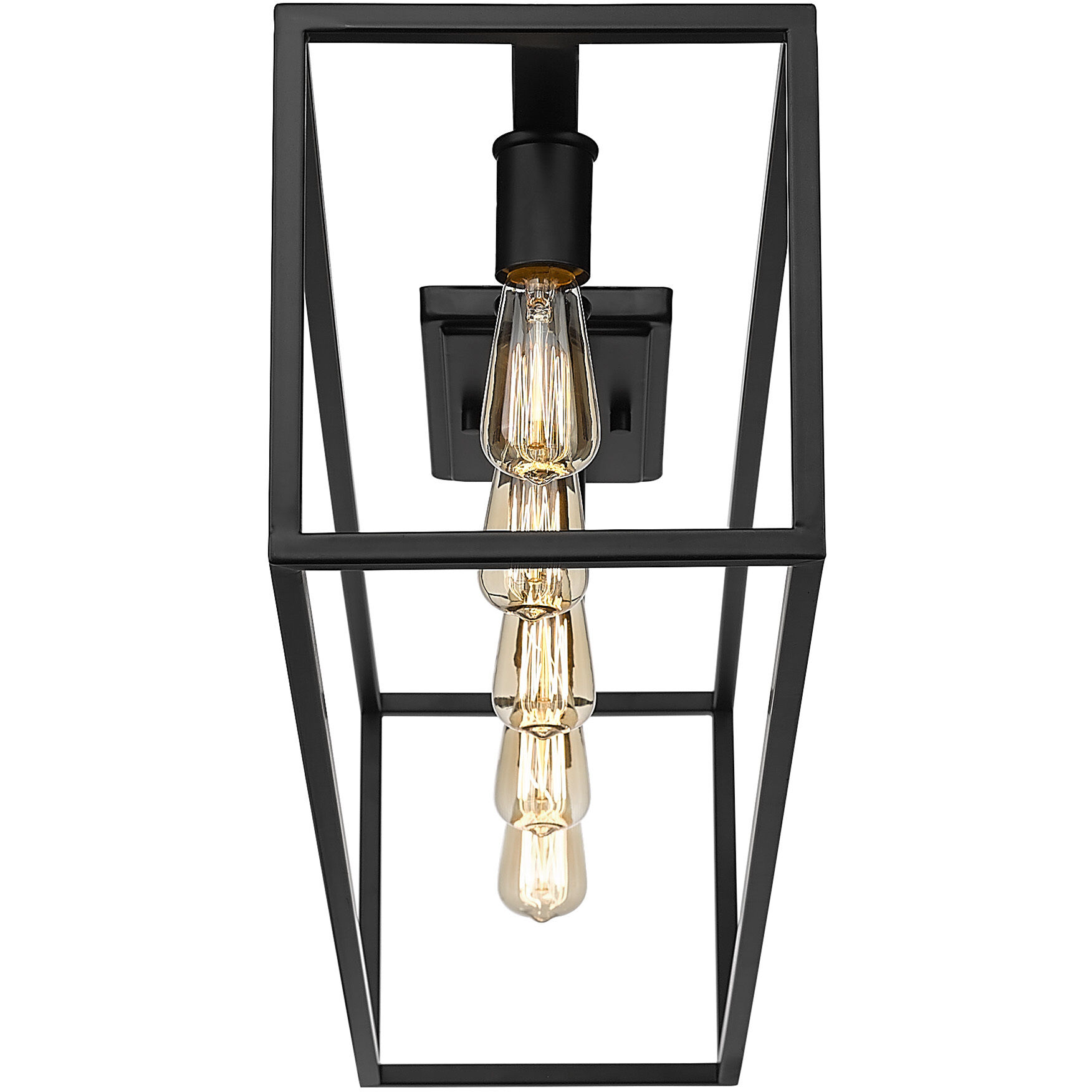 Wesson 5 Light 41 inch Matte Black Flush Mount Ceiling Light