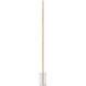 Sean Lavin Klee 70 inch 22.2 watt NATURAL BRASS/WHITE MARBLE Floor Lamp Portable Light in Natural Brass/Marble, Integrated LED
