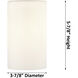 Ballston Clymer LED 5.3 inch White and Polished Chrome Sconce Wall Light in Clear Glass