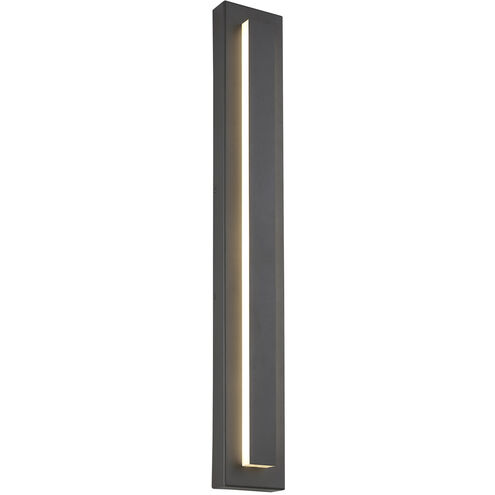 Sean Lavin Aspen LED 36 inch Charcoal Outdoor Wall Light in In-Line Fuse,  Surge Protection, Integrated LED