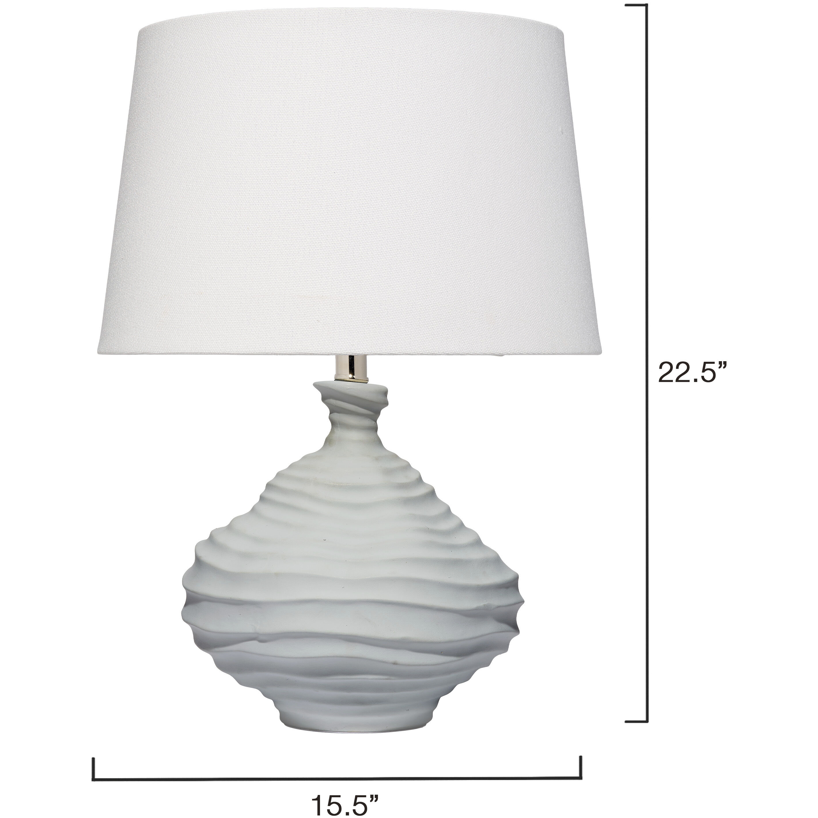 Oasis 22.5 inch 150.00 watt Matte Light Blue Table Lamp Portable Light