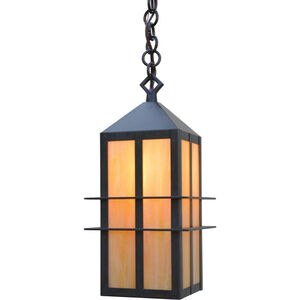 Bexley 1 Light 8.67 inch Antique Brass Pendant Ceiling Light in Almond Mica