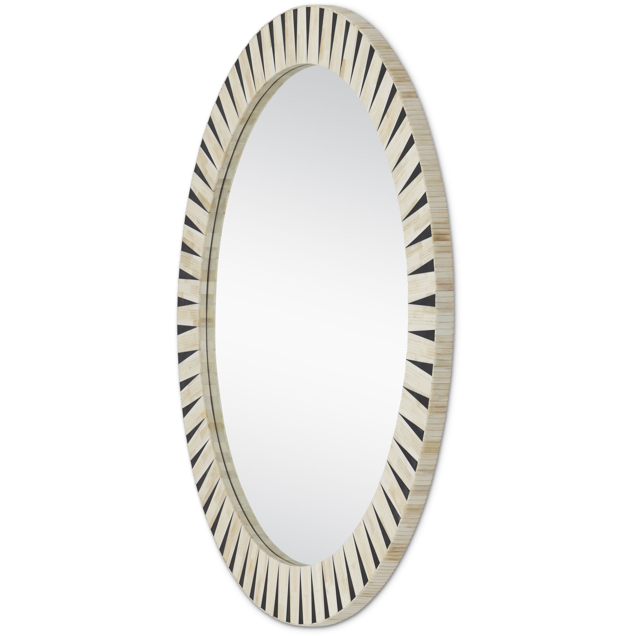 Arvi 41.75 inch Natural and Black and Mirror Mirror