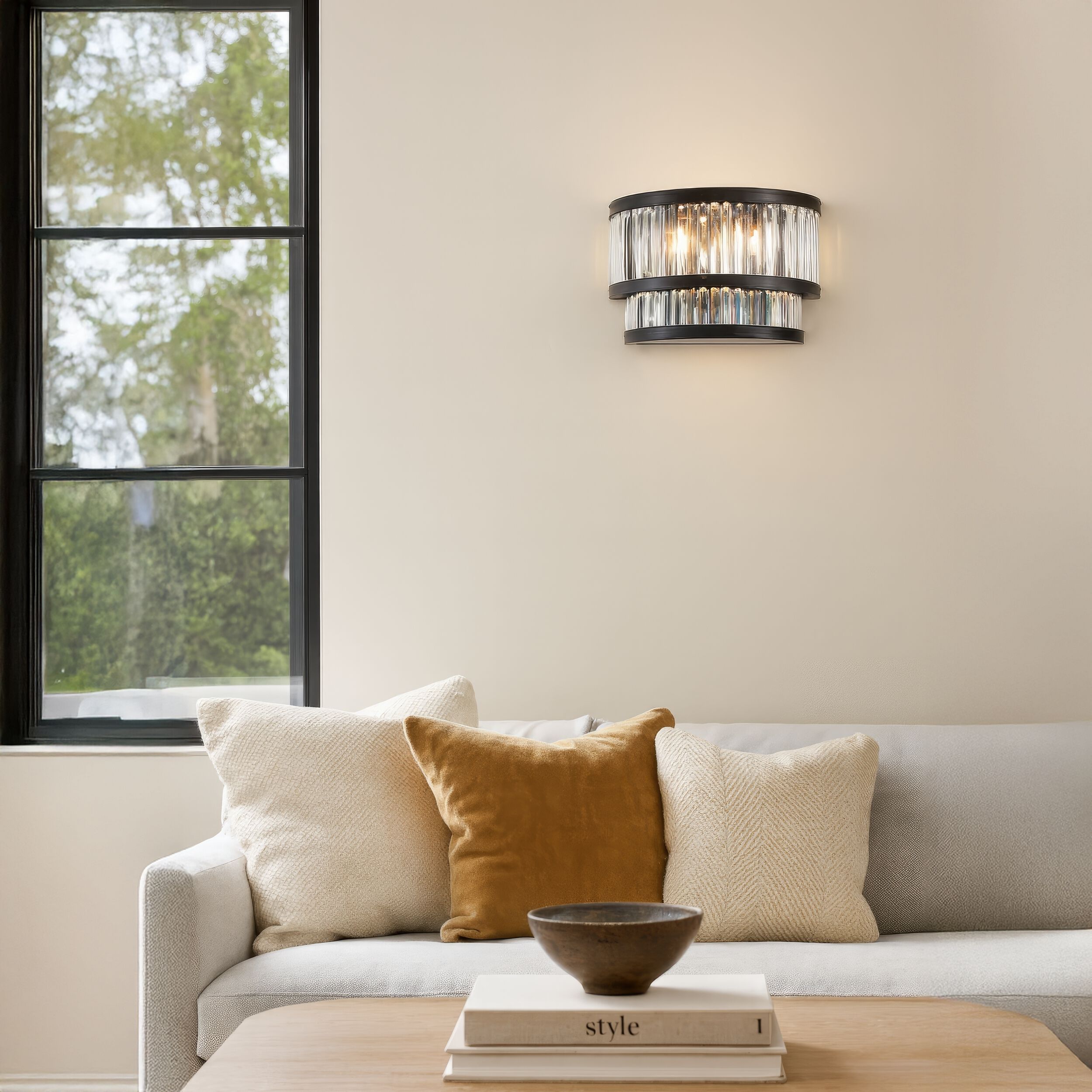 Double Take 2 Light 10.25 inch Heritage Black Wall Sconce Wall Light