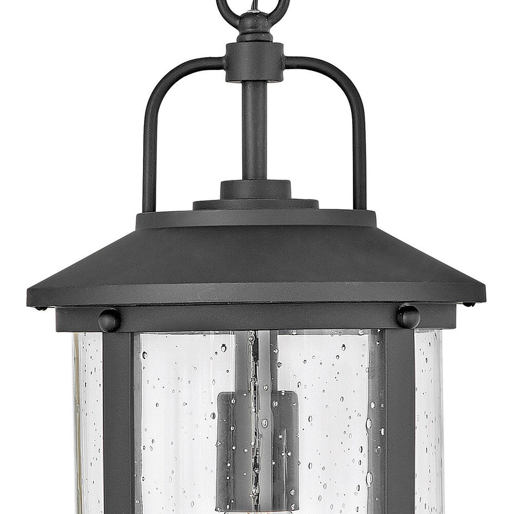 Estate Series Lakehouse LED 9 inch Black Outdoor Hanging Lantern, Low Voltage