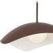 Kirby 1 Light 22.25 inch Burgundy Pendant Ceiling Light