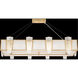 Crownstone 16 Light 52 inch Gold Pendant Ceiling Light in White Textured Linen