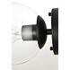 Rogelio 1 Light 7 inch Black Bath Sconce Wall Light