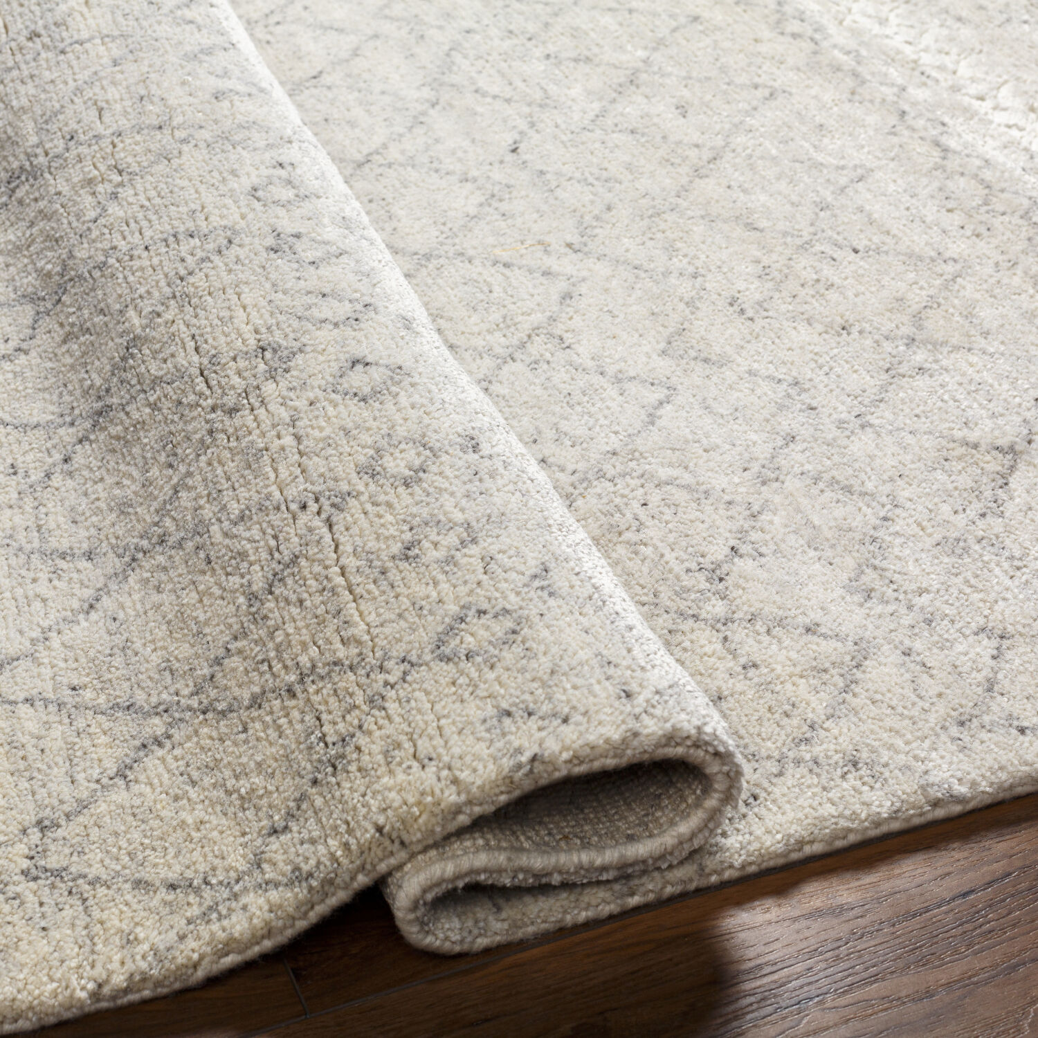 Zara 120 X 96 inch Light Gray Rug in 8 x 10, Rectangle