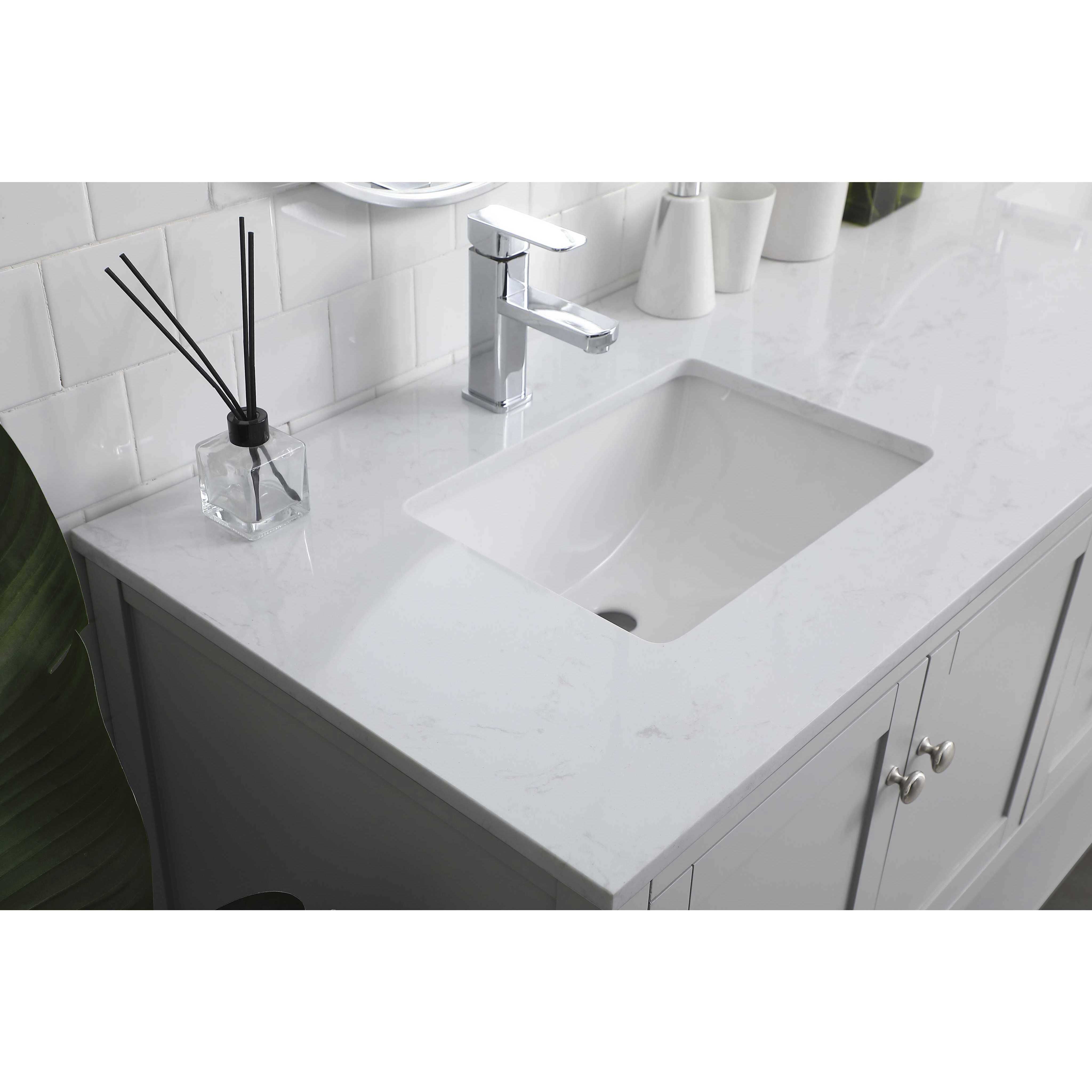 Heath 72 X 21.5 X 35 inch Grey Vanity Sink Set