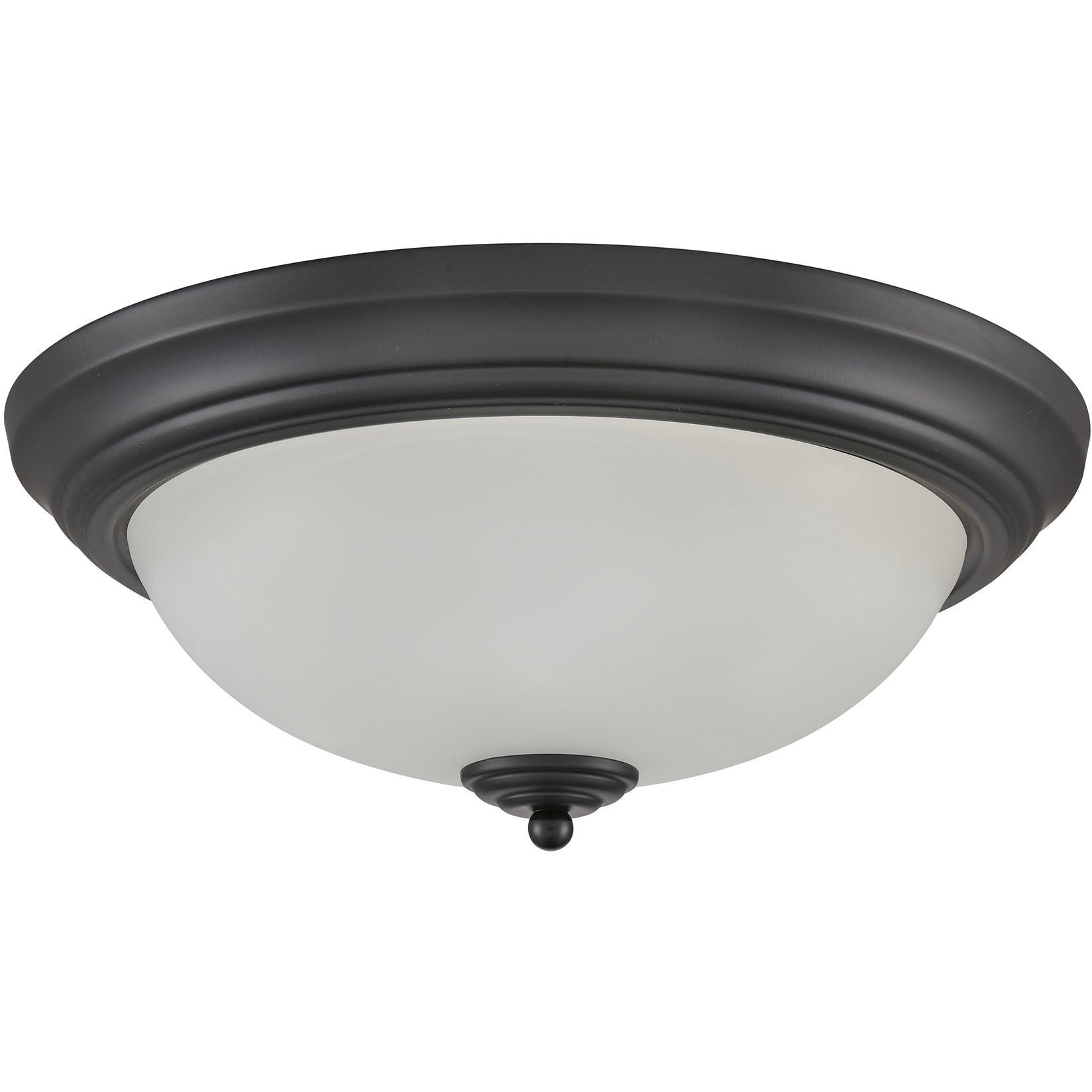 Helena 3 Light 15 inch Black Flush Mount Ceiling Light