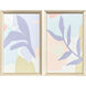 Pastel Tropics Purple and Green and Multi and Orange Framed Art