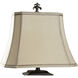 Signature 34 inch 100 watt Faux Crocodile Hide and Gold Highlighed Table Lamp Portable Light