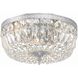 Westbury 3 Light 14 inch Polished Chrome Flush Ceiling Light in Clear Spectra