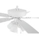 Pro Plus 114 52 inch White with White/Washed Oak Blades Contractor Ceiling Fan