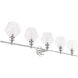 Gene 5 Light 47 inch Chrome Wall sconce Wall Light