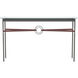 Equus 54 X 14 inch Natural Iron and Black Console Table in Leather British Brown, Natural Iron/Black