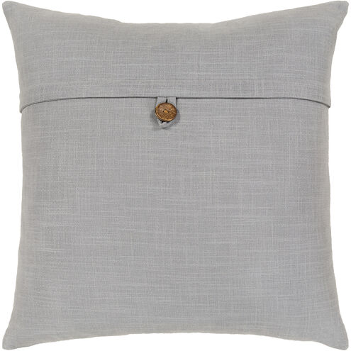 Penelope 18 X 18 inch Medium Gray Pillow Kit, Square