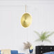 Ovni LED 2 inch Brass Down Mini Pendant Ceiling Light