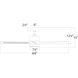 Axis 44 inch Titanium Downrod Ceiling Fan in 3000K