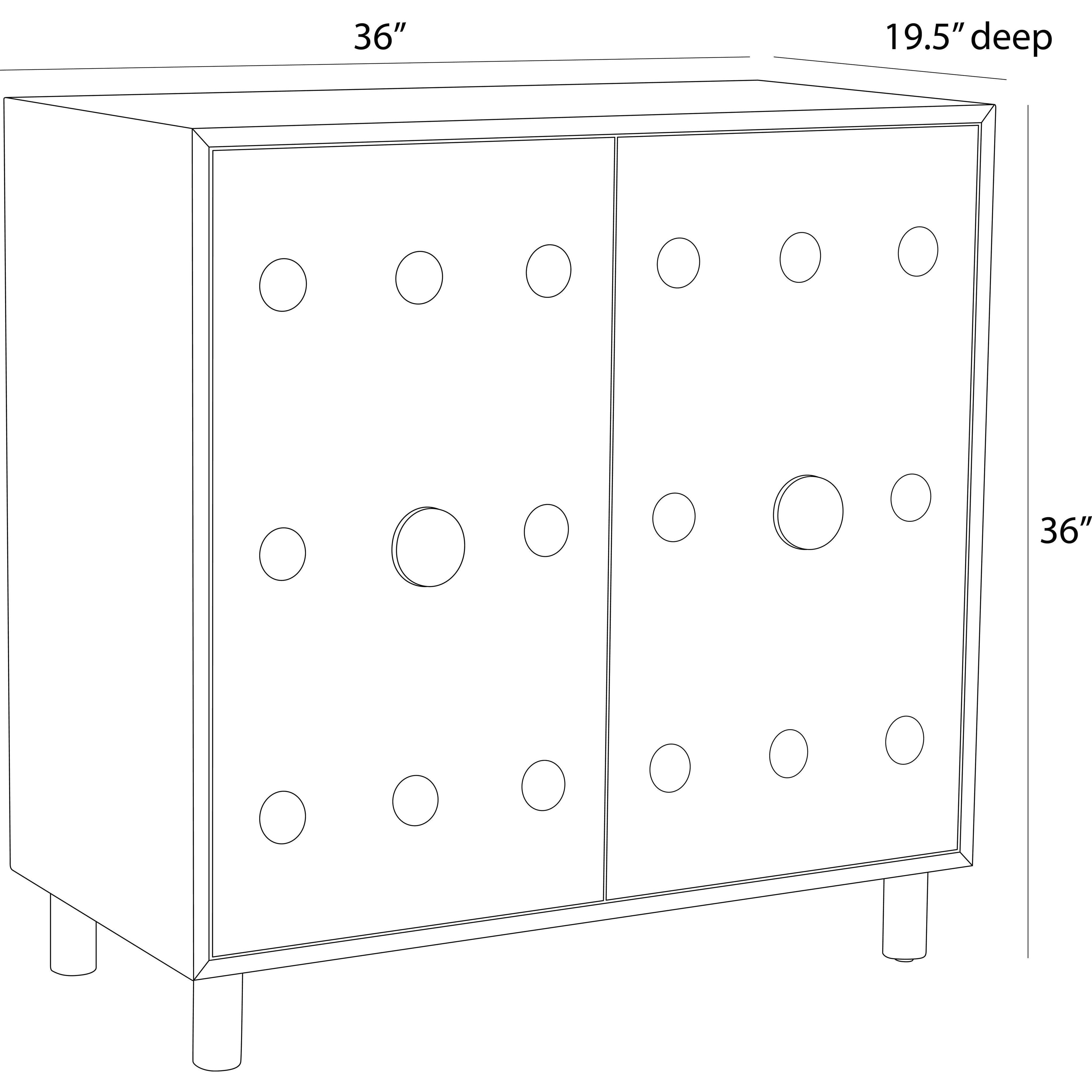 Keanu Truffle Burl and Truffle with Vintage Brass Cabinet