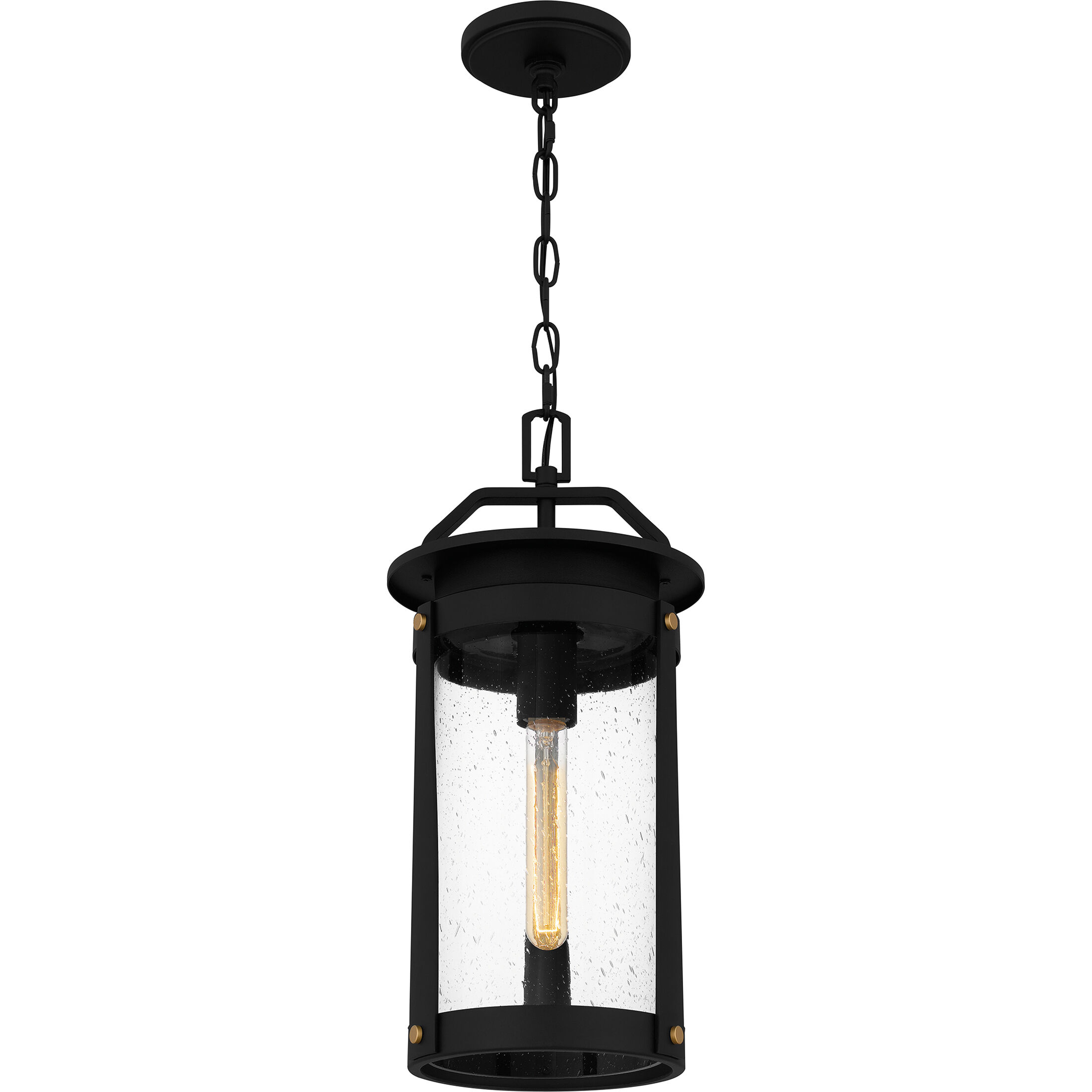 Clifton 1 Light 8.75 inch Earth Black Mini Pendant Ceiling Light, Small