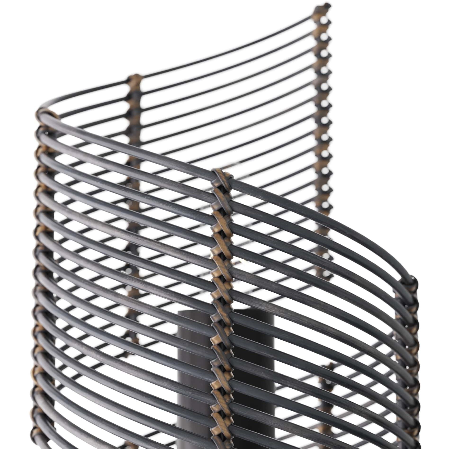 Tamara 2 Light 5.5 inch Dark Gray Stained Sconce Wall Light