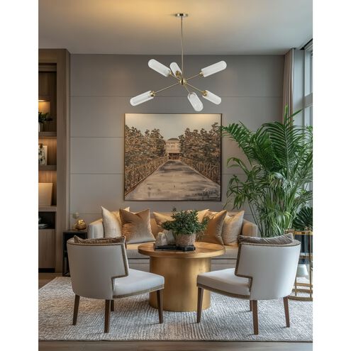 Balbina LED 40 inch Aged Brass Chandelier Ceiling Light