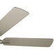 Arvada 44 inch Brushed Stainless Steel with Mk Silver Blades Ceiling Fan