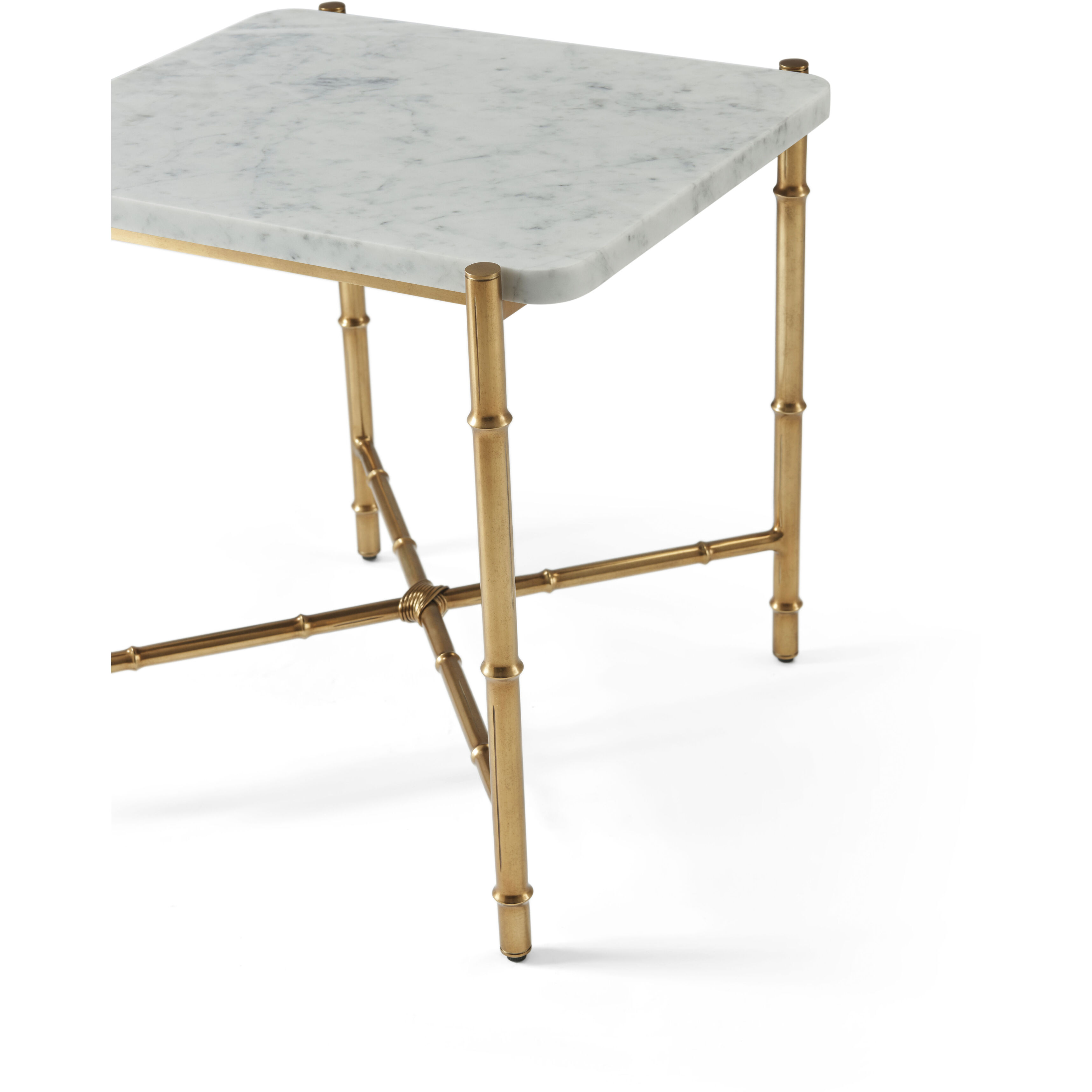 Kesden 22 X 22 inch Satin Brass Side Table