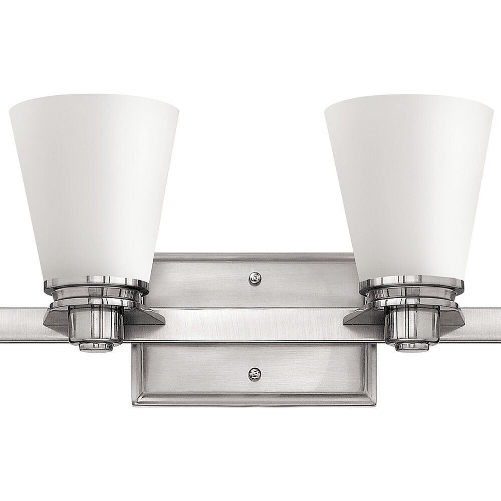 Avon 4 Light 31.75 inch Brushed Nickel Vanity Light Wall Light in Etched Opal