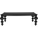 Claudio 99 X 54 inch Hand Rubbed Black Dining Table