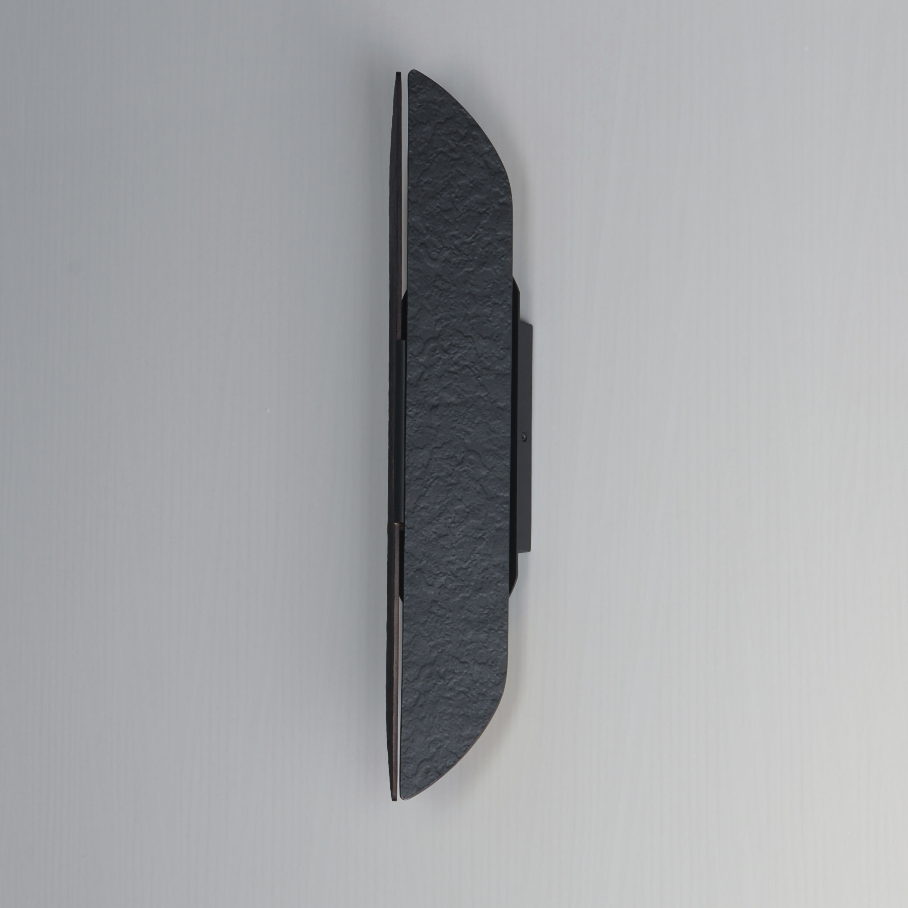 Tectonic LED 22 inch Black and Antique Brass Outdoor Wall Sconce