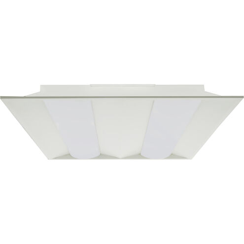 Brentwood LED 24 inch White Troffer Ceiling Light, Double Basket