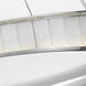 Chapman & Myers Iterna LED 40 inch Polished Nickel Ring Chandelier Ceiling Light in Alabaster