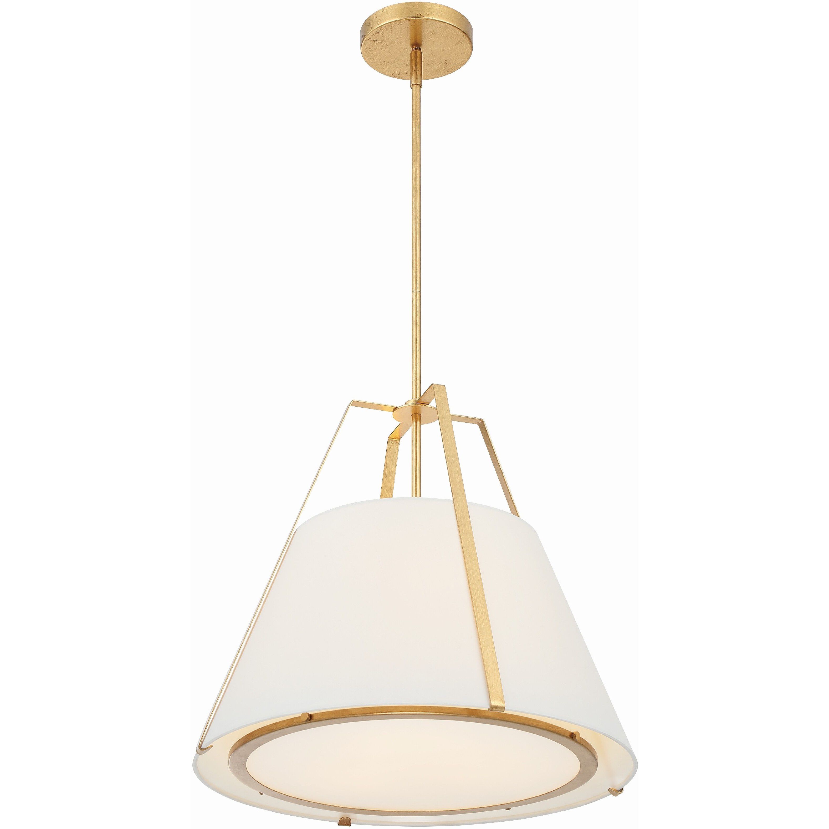 Fulton Pendant Ceiling Light in Antique Gold