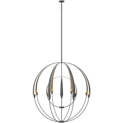 Double Cirque 12 Light 48.3 inch Natural Iron Large Scale Chandelier Ceiling Light, Large Scale