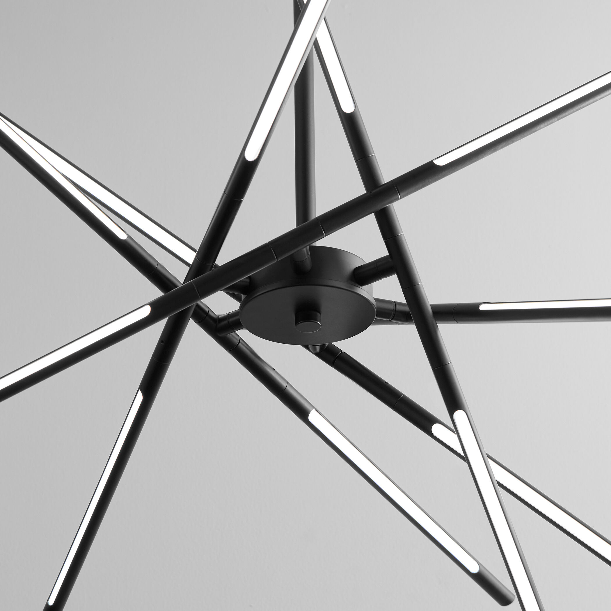 Palillos LED 33.47 inch Black Pendant Ceiling Light