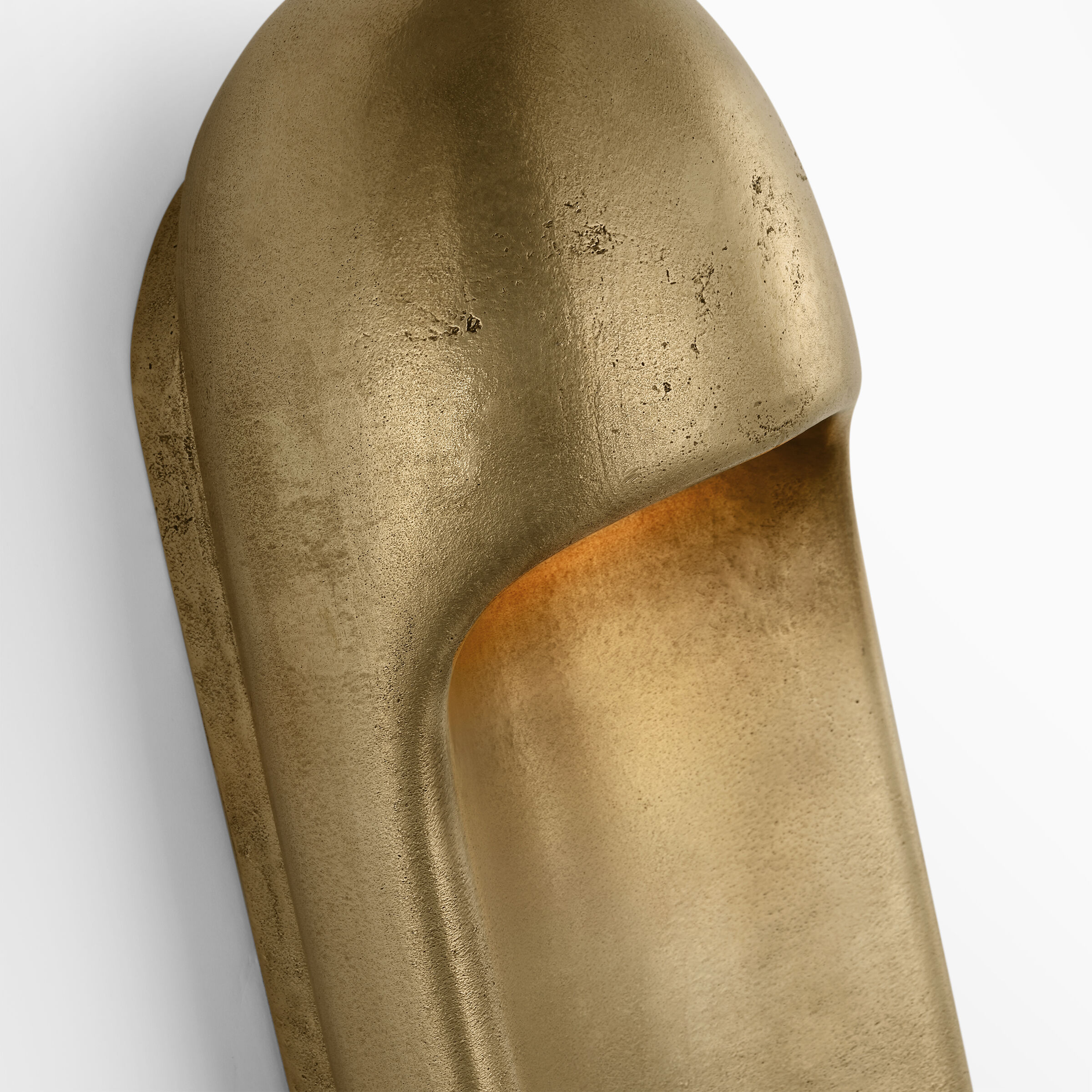 Kelly Wearstler Esculpa LED 6 inch Museum Brass Elongated Wall Light