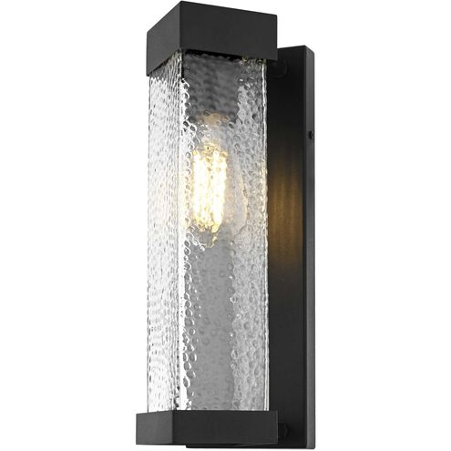 Swain 1 Light 14 inch Black Outdoor Wall Sconce