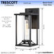 Trescott 1 Light 14 inch Coal Outdoor Wall Mount, Great Outdoors