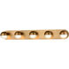 Pluto LED 37 inch Brass Vanity Light Wall Light in Vintage Brass